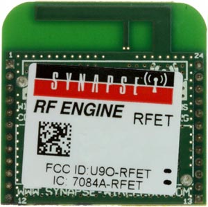 The Synapse RF100 module 